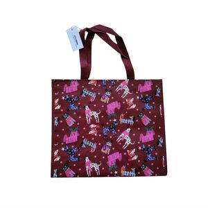 NEW Vera Bradley Outlet Reusable Gift Tote Bag - Holiday Hounds